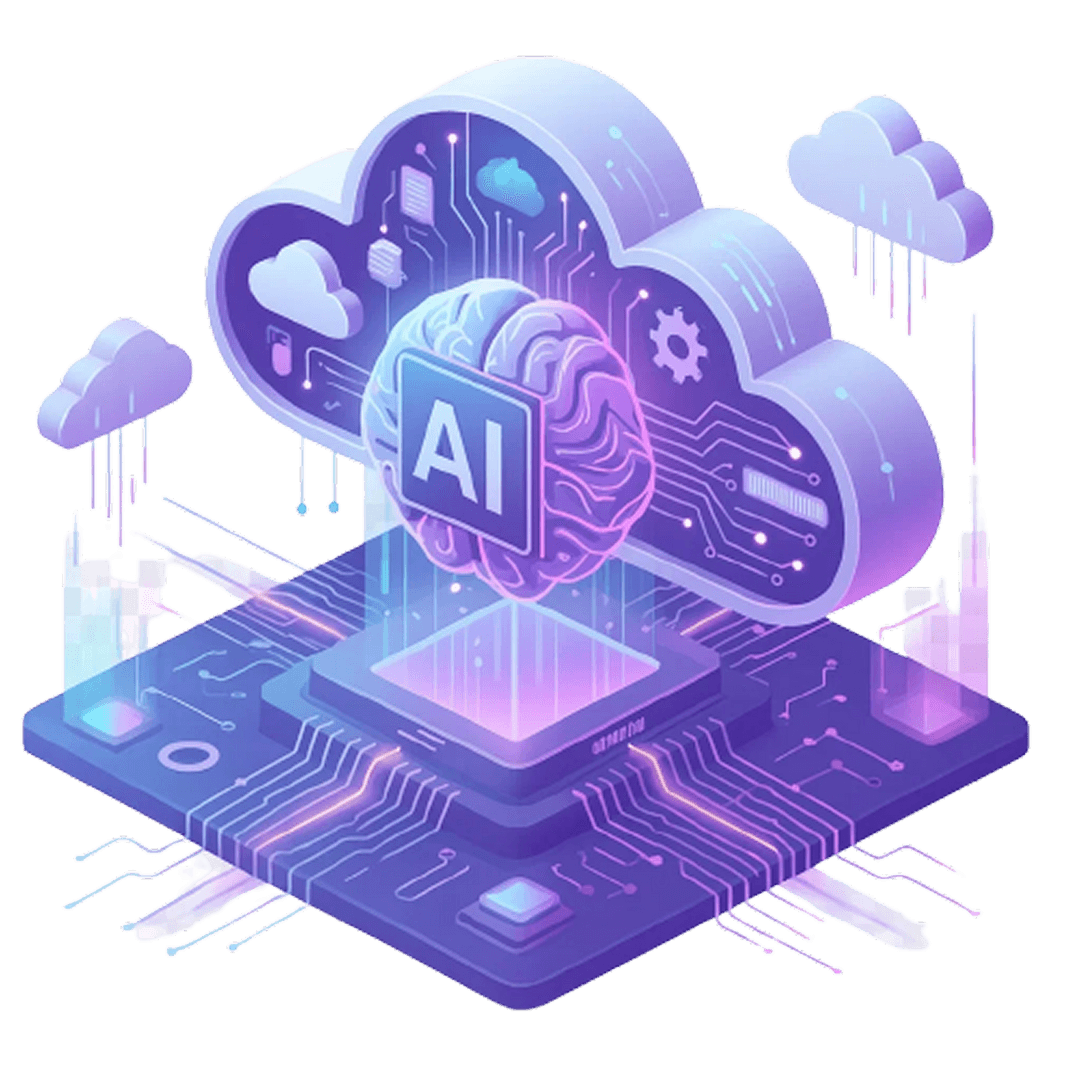 AI Cloud Training Illustration